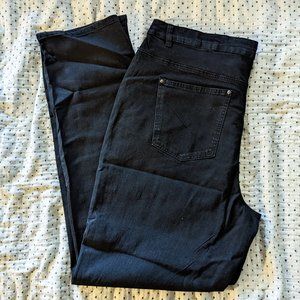 Long Tall Sally black stretch mom jeans - 36" inseam